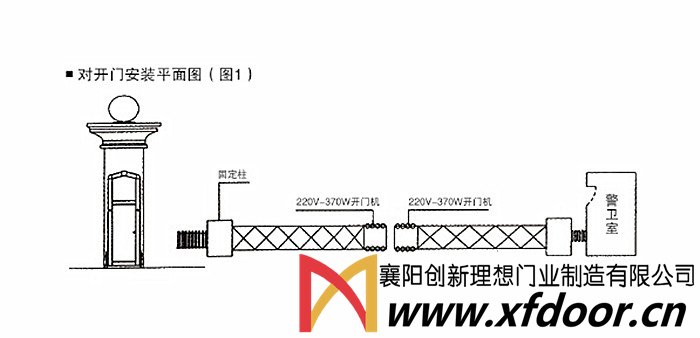 無軌伸縮門電機(jī)結(jié)構(gòu)示意圖